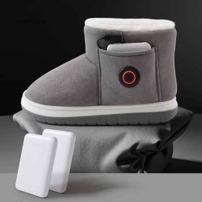 Winter New Men's and Women's Snow Boots Artificial Heating Technology Three Adjustable Outdoor Warm and Cold Charging Treasure